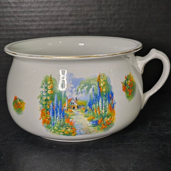 Rare Kirkland And Co. Embassy Ware The Vitreous Porcelain Chamber Pot - Picture 1 of 10